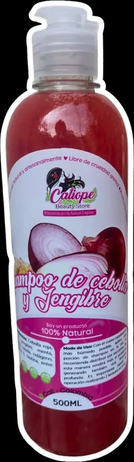 Shampoo de Cebolla y Jengibre